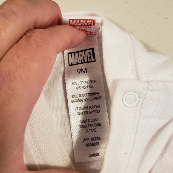 MARVEL Spiderman Boy's Red Grey Blue Graphic T-shirt - Baby Boy's Size: 9 Months - Picture 2 of 8